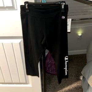 Girls Black Champion Athletic Leggings